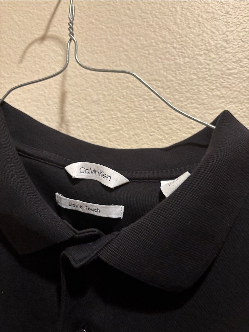 Calvin Klein Black Polo Collar Shirt